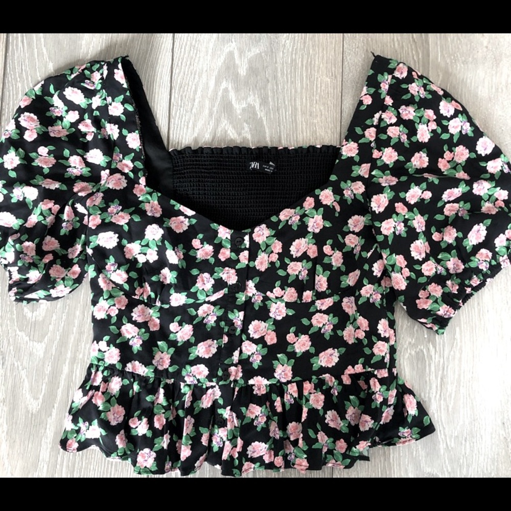 Zara floral top